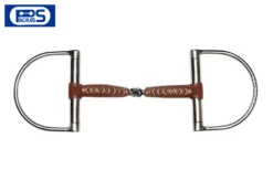 Metal AB D-Trens "Pinchless" Bekleed Met Leder, 17mm