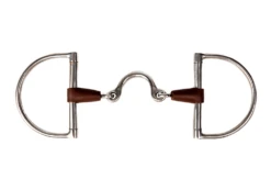 Metal AB D-Trens Met Tongpoort Bekleed Met Leder