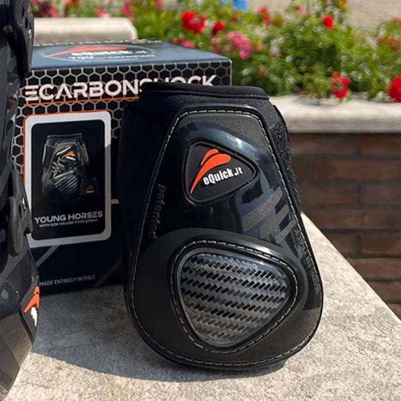 EQuick ECarbon Shock Kogelbeschermers Velcro 2 EQuick ECarbon Shock Kogelbeschermers Velcro - Afbeelding 2