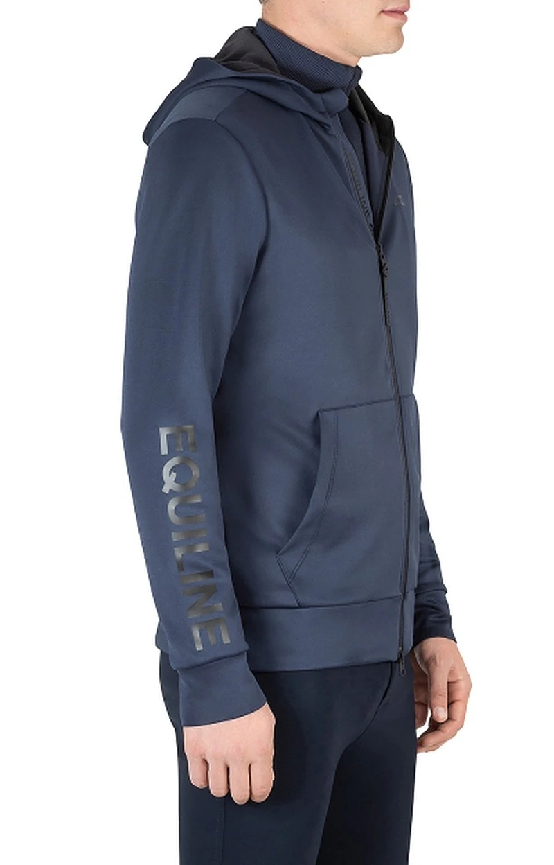 Equiline Cenac Heren Tech Sweatjack Navy 2 Equiline Cenac Heren Tech Sweatjack Navy - Afbeelding 2