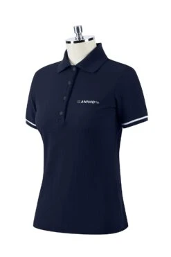 Animo Brevius Dames Poloshirt Navy -Paardensport image 35