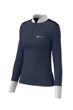 Animo Brats Wedstrijdshirt Lange Mouw Dames Blauw