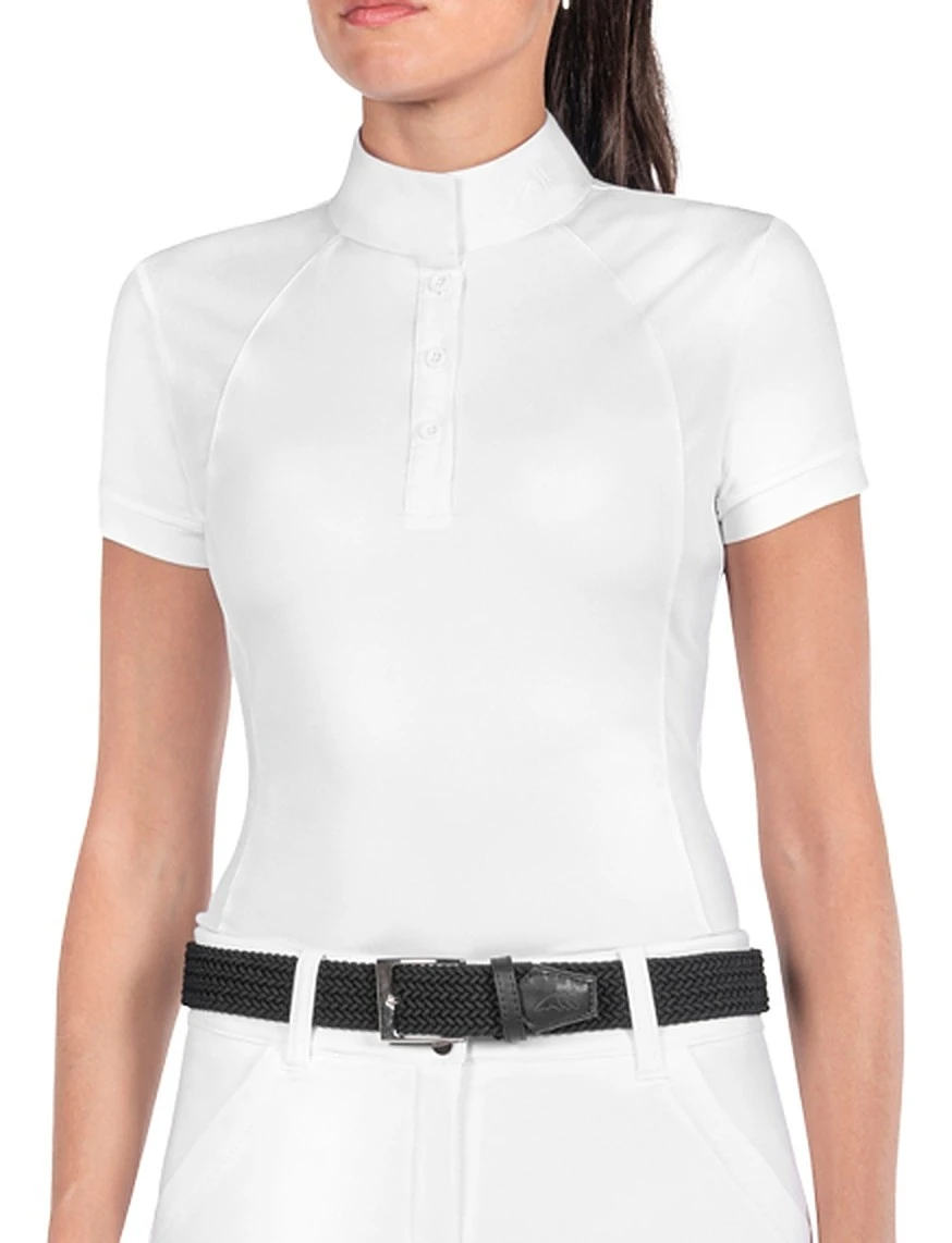 Equiline Geak Dames Wedstrijdshirt Wit 1 Equiline Geak Dames Wedstrijdshirt Wit