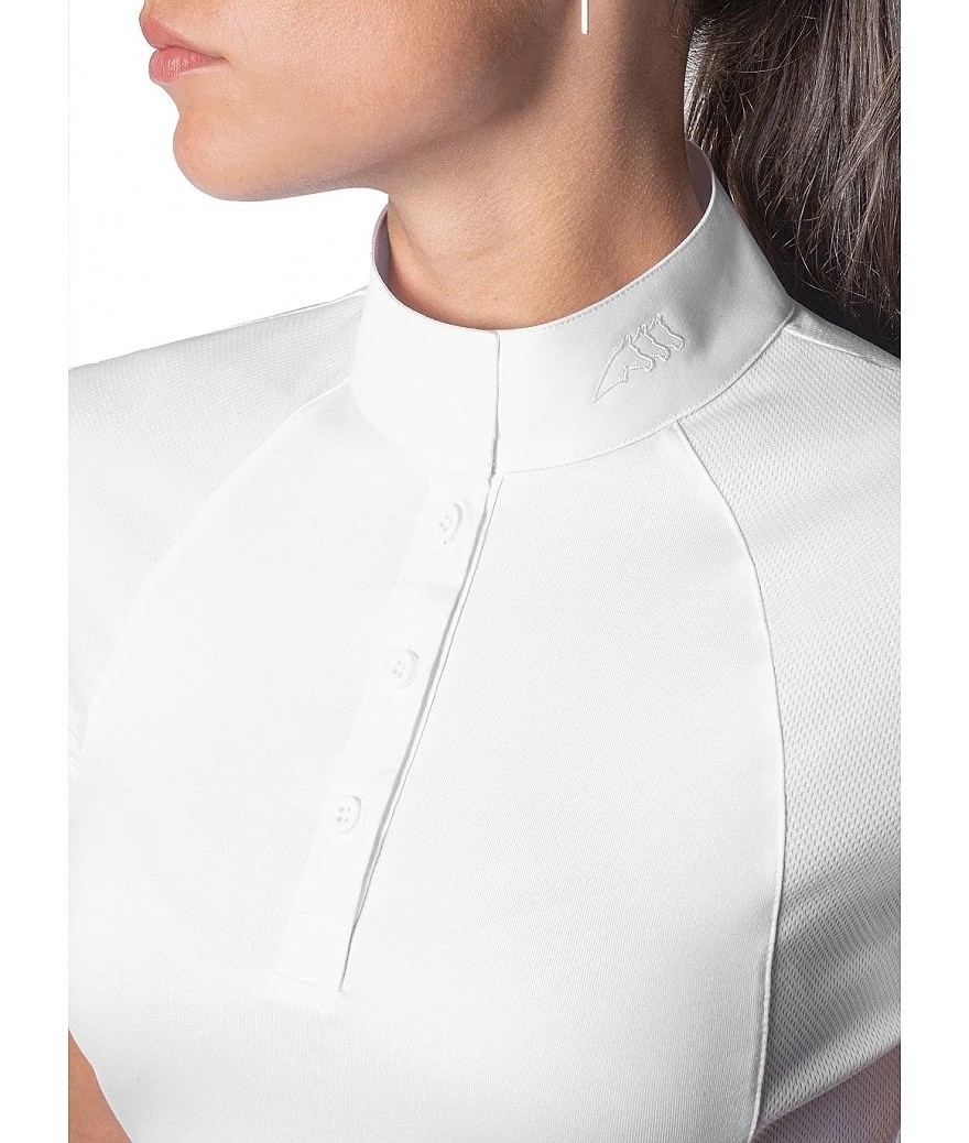 Equiline Geak Dames Wedstrijdshirt Wit 2 Equiline Geak Dames Wedstrijdshirt Wit - Afbeelding 2