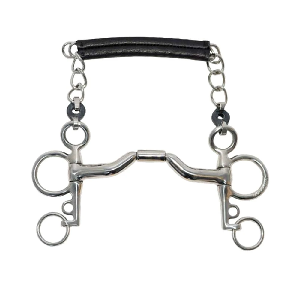 Metal AB Baby Pelham Elite Met Tongpoort 1 Metal AB Baby Pelham Elite Met Tongpoort