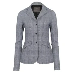 Laguso Jane Midi Dames Wedstrijdjasje Glencheck Grijs