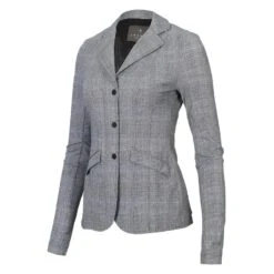 Laguso Jane Midi Dames Wedstrijdjasje Glencheck Grijs -Paardensport image 81