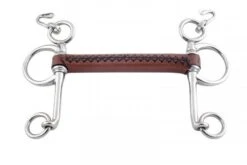 Trust Equestrian Pelham Met Leer Bekleed.