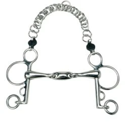 Metal AB Baby Pelham Dubbel Gebroken