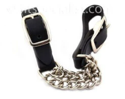 Metal AB Dubbele Kinketting Voor Hackamore-Zwart