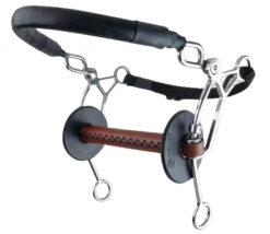 Trust Equestrian Hackamore Combi Lang Met Leer Bekleed